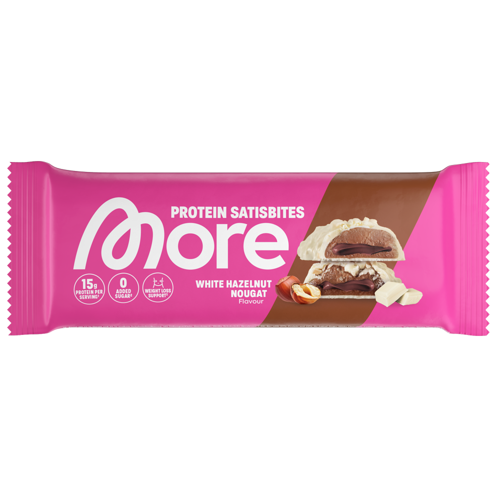 Bild: More Protein Satisbites White Hazelnut Nougat 