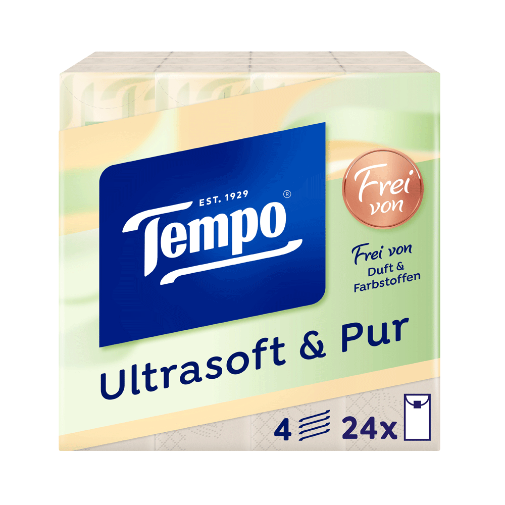 Bild: Tempo Taschentücher Ultrasoft & Pur