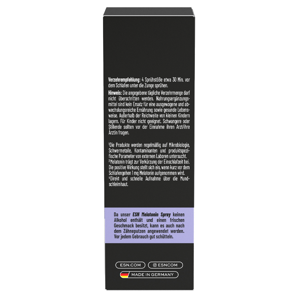 Bild: ESN Melatonin Spray Minz Geschmack