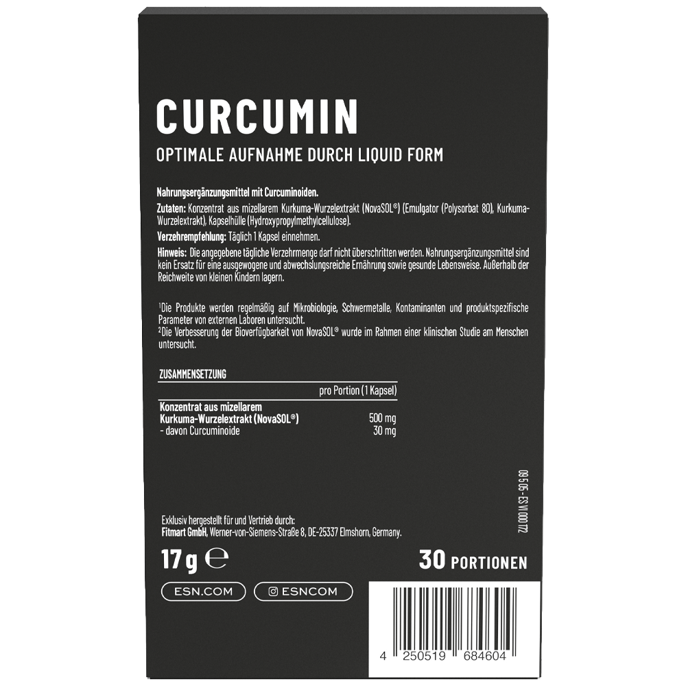 Bild: ESN Curcumin 30 Kapseln