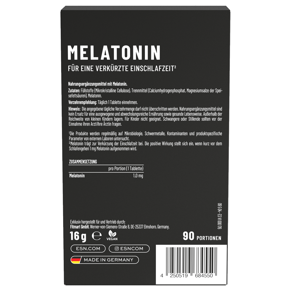 Bild: ESN Melatonin 90 Tabletten