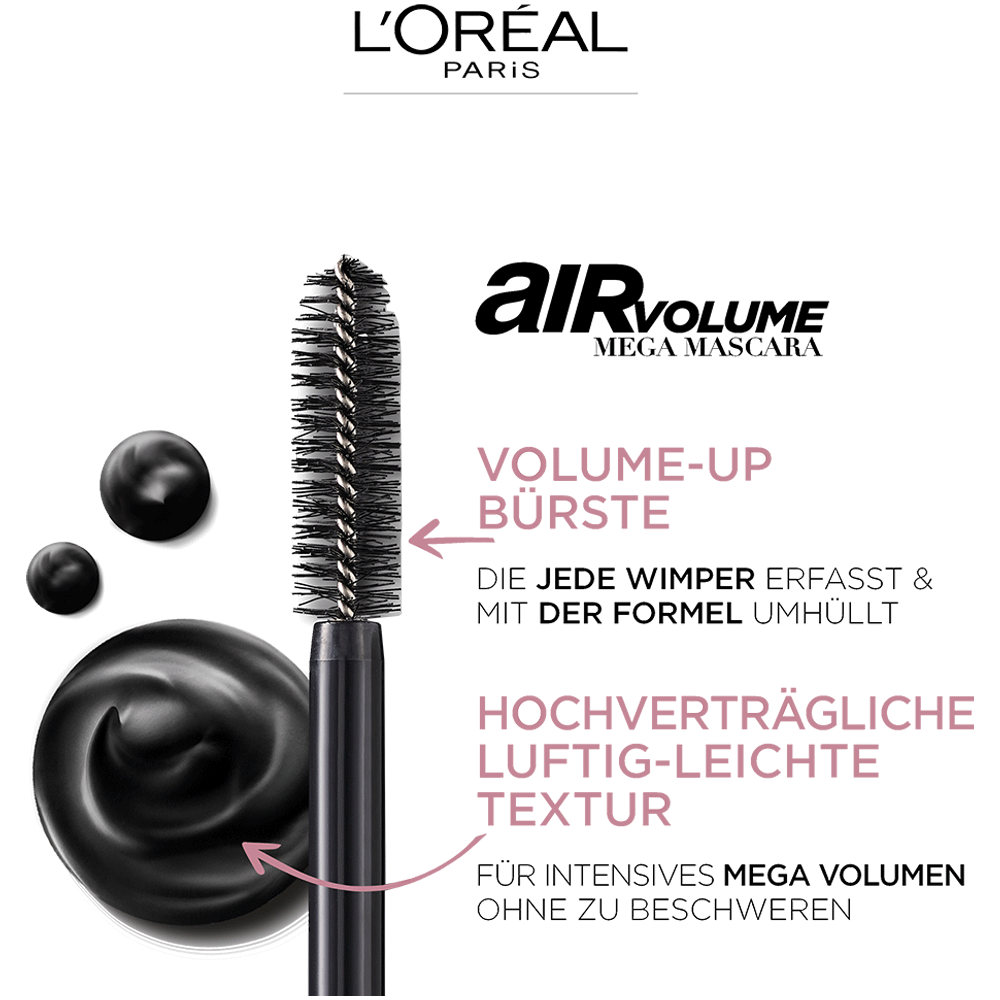Bild: L'ORÉAL PARIS Mascara Air Volume SCHWARZ