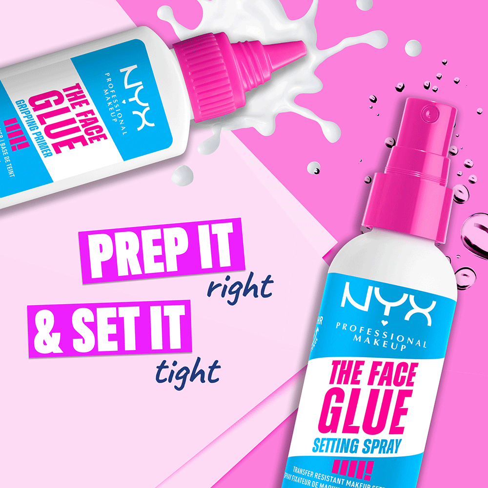 Bild: NYX Professional Make-up The Face Glue Extreme Hold Makeup Setting Spray 