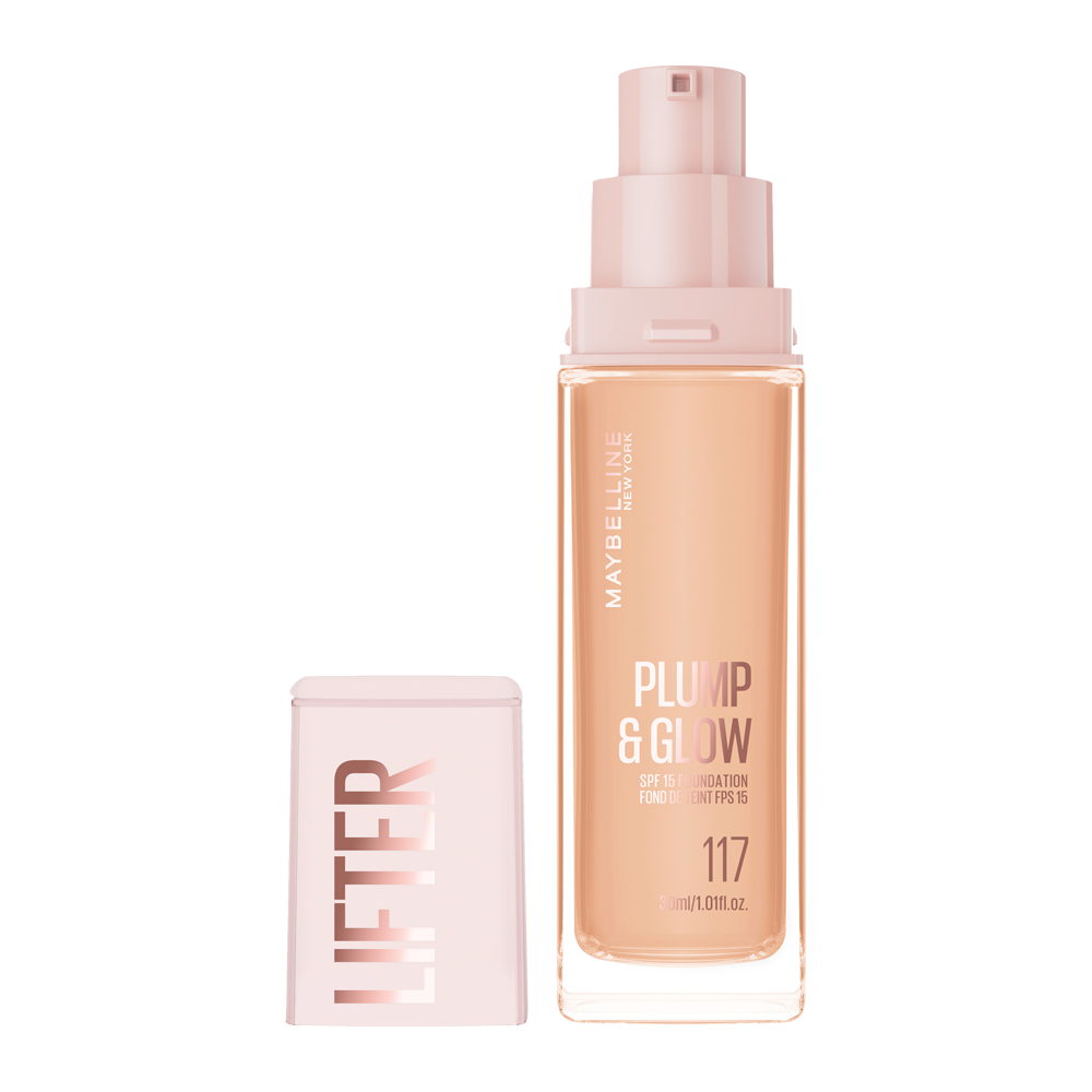 Bild: MAYBELLINE Face Lifter Plump & Glow Foundation 117