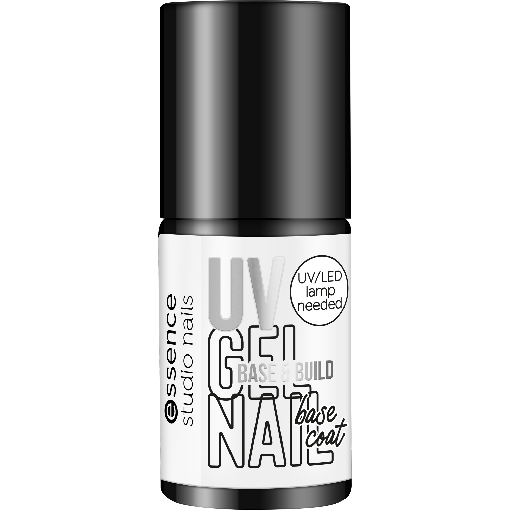 Bild: essence studio nails UV GEL NAIL BASE & BUILD base coat milky white 