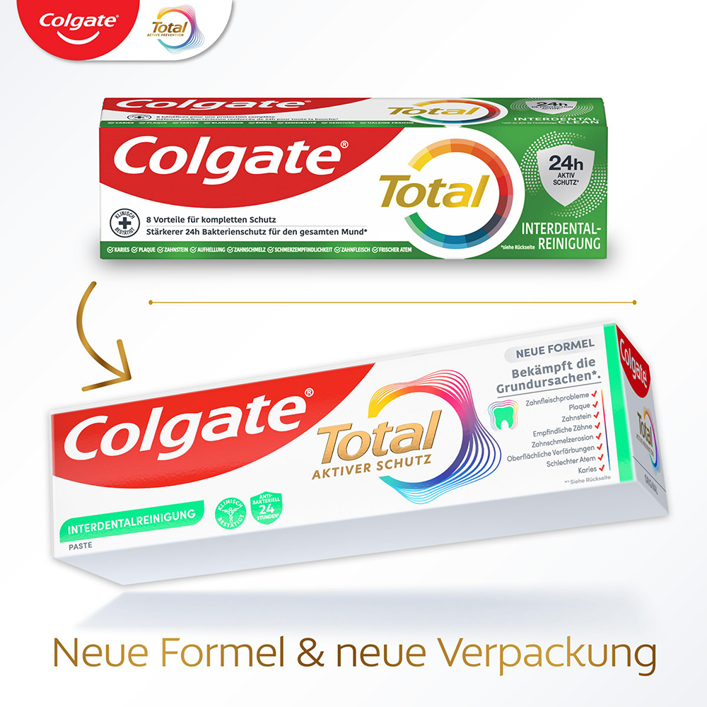 Bild: Colgate Total Interdentalreinigung Zahncreme 