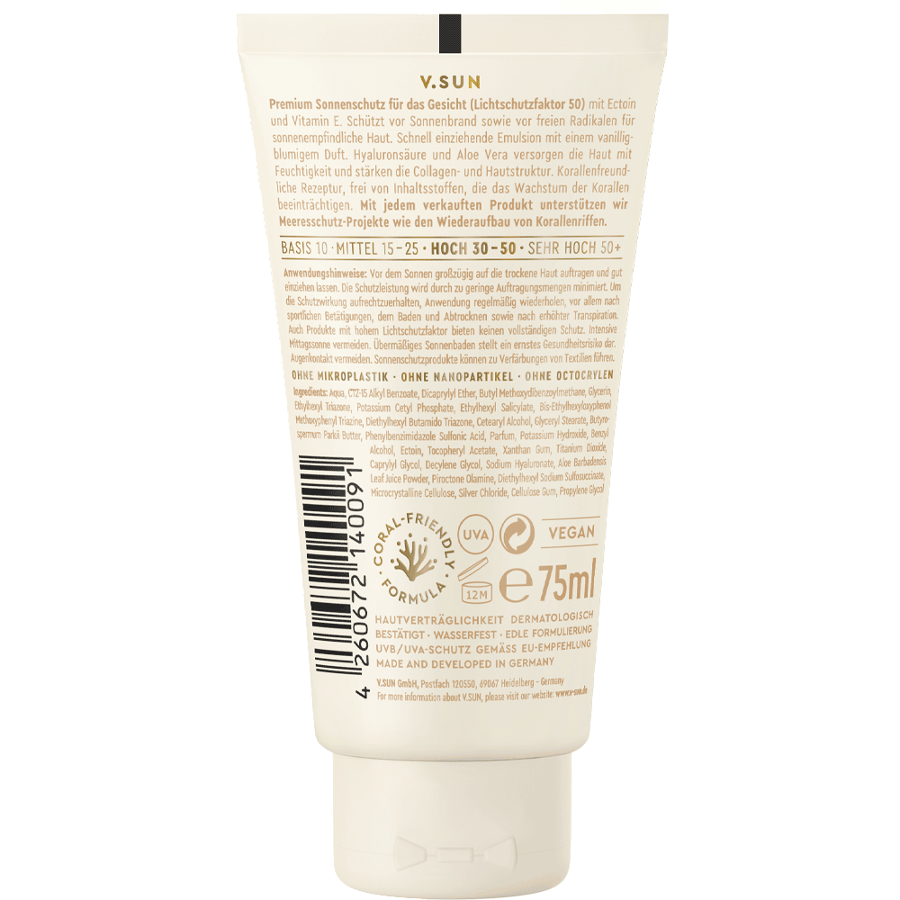 Bild: V.SUN Sonnencreme Gesicht LSF 50