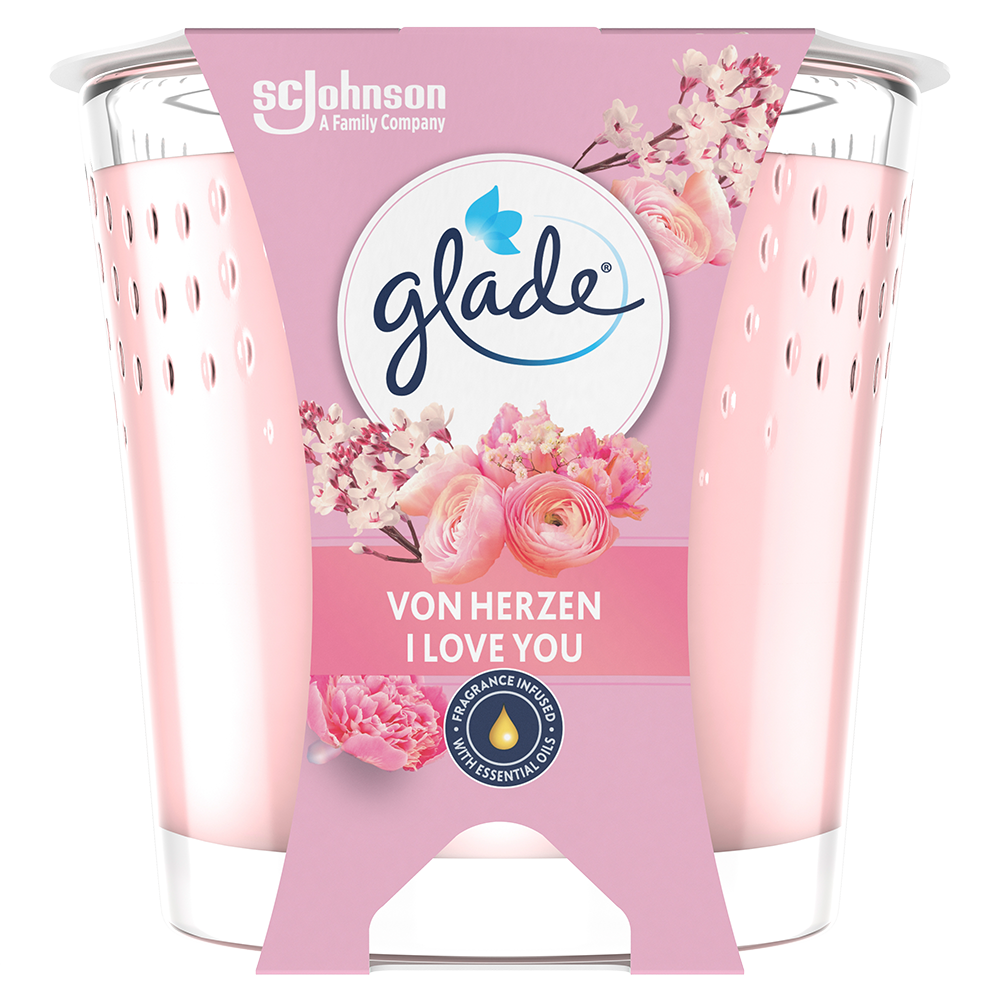 Bild: Glade Duftkerze von Herzen I LOVE YOU 