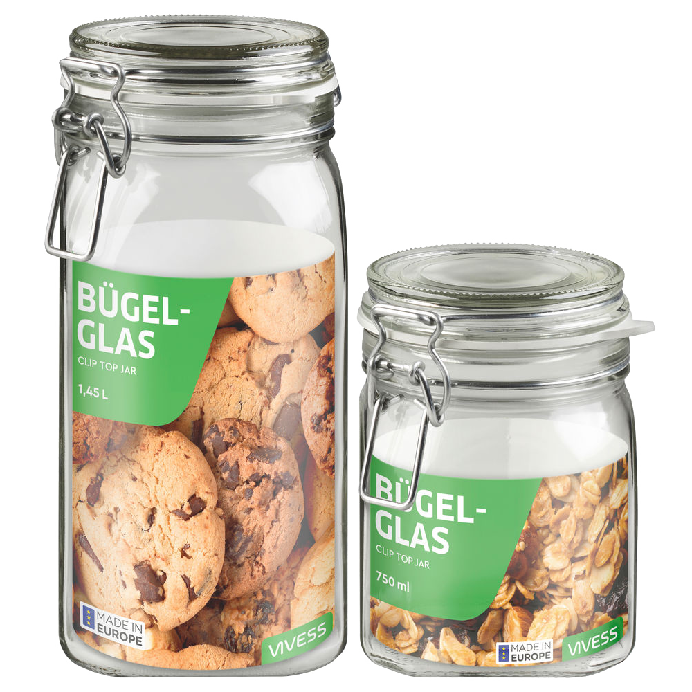 Bild: Vivess Bügelglas 750ml 
