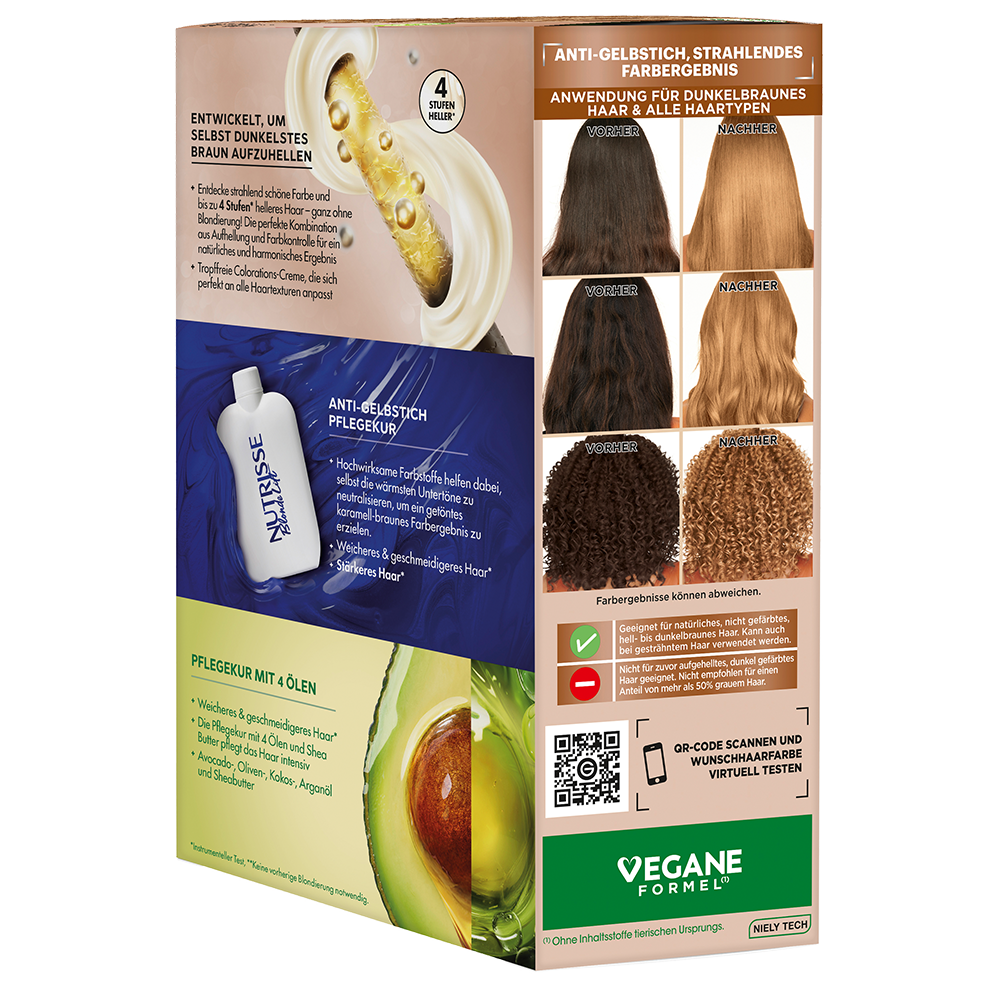 Bild: GARNIER Nutrisse Blonde Lift Karamell Toffee
