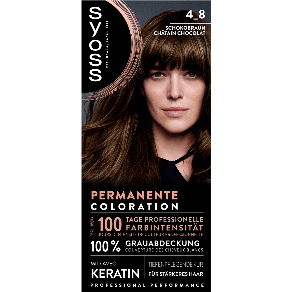 Bild: syoss Permanente Coloration schokobraun