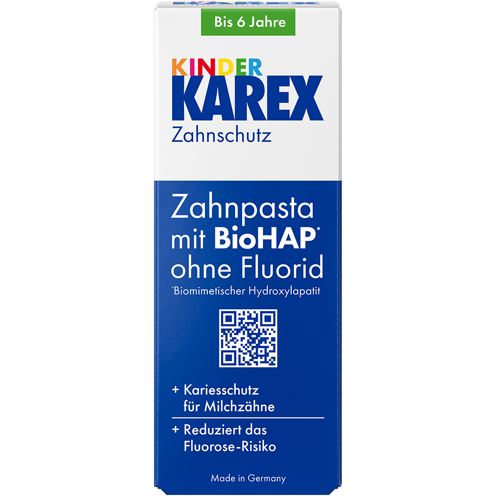 Bild: Karex Kinder Zahnpasta mit BioHAP 
