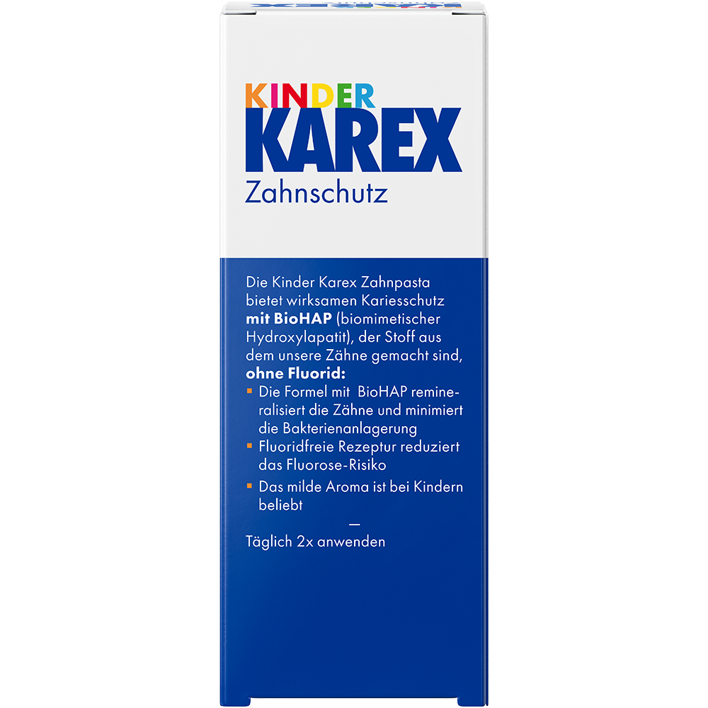 Bild: Karex Kinder Zahnpasta mit BioHAP 