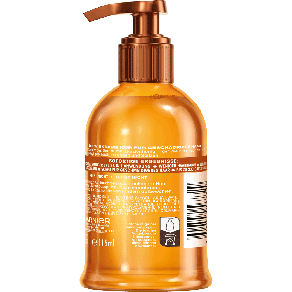 Bild: GARNIER Wahre Schätze Haar Honig Reparierendes Haarserum
