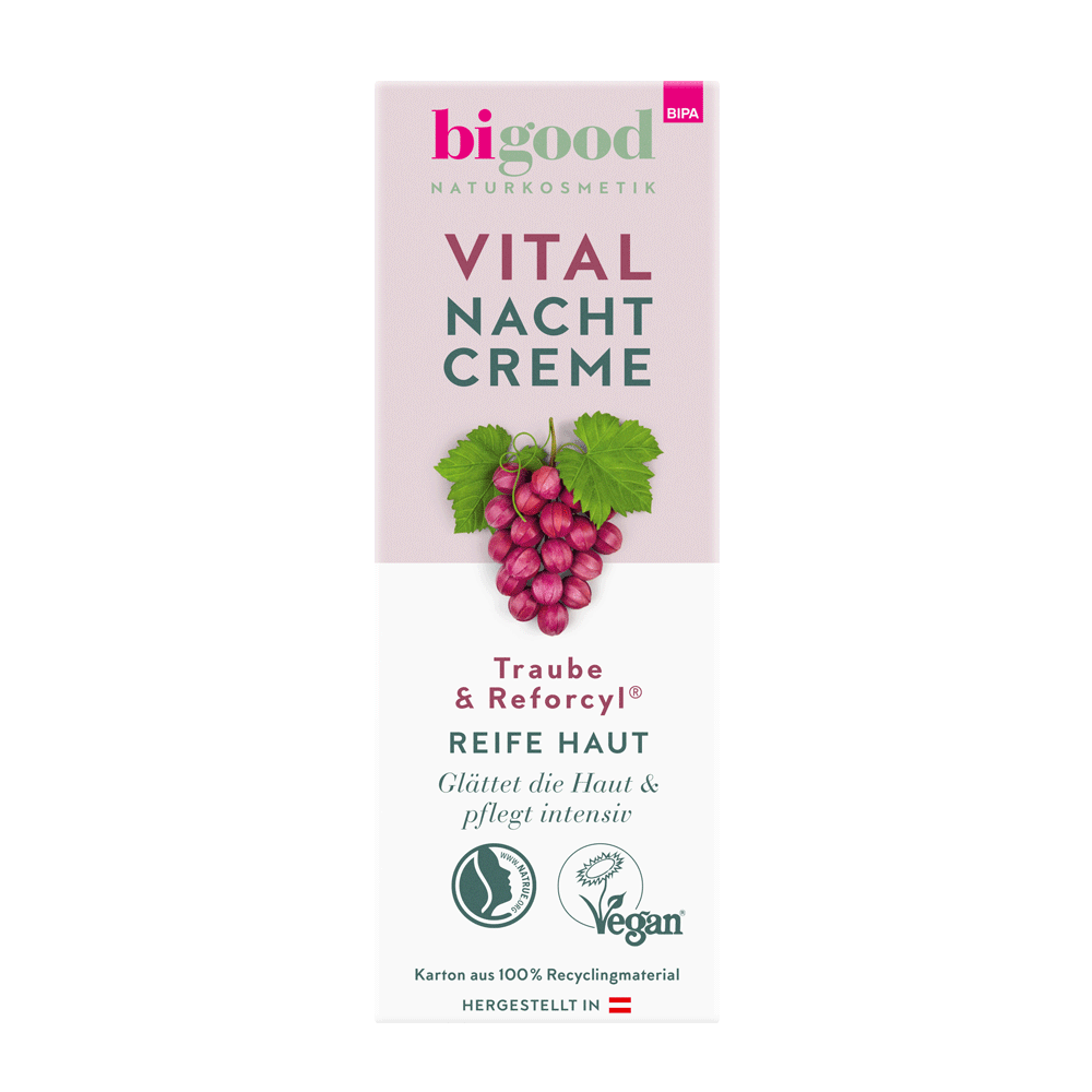 Bild: bi good Vital Nachtcreme Traube & Reforcyl 