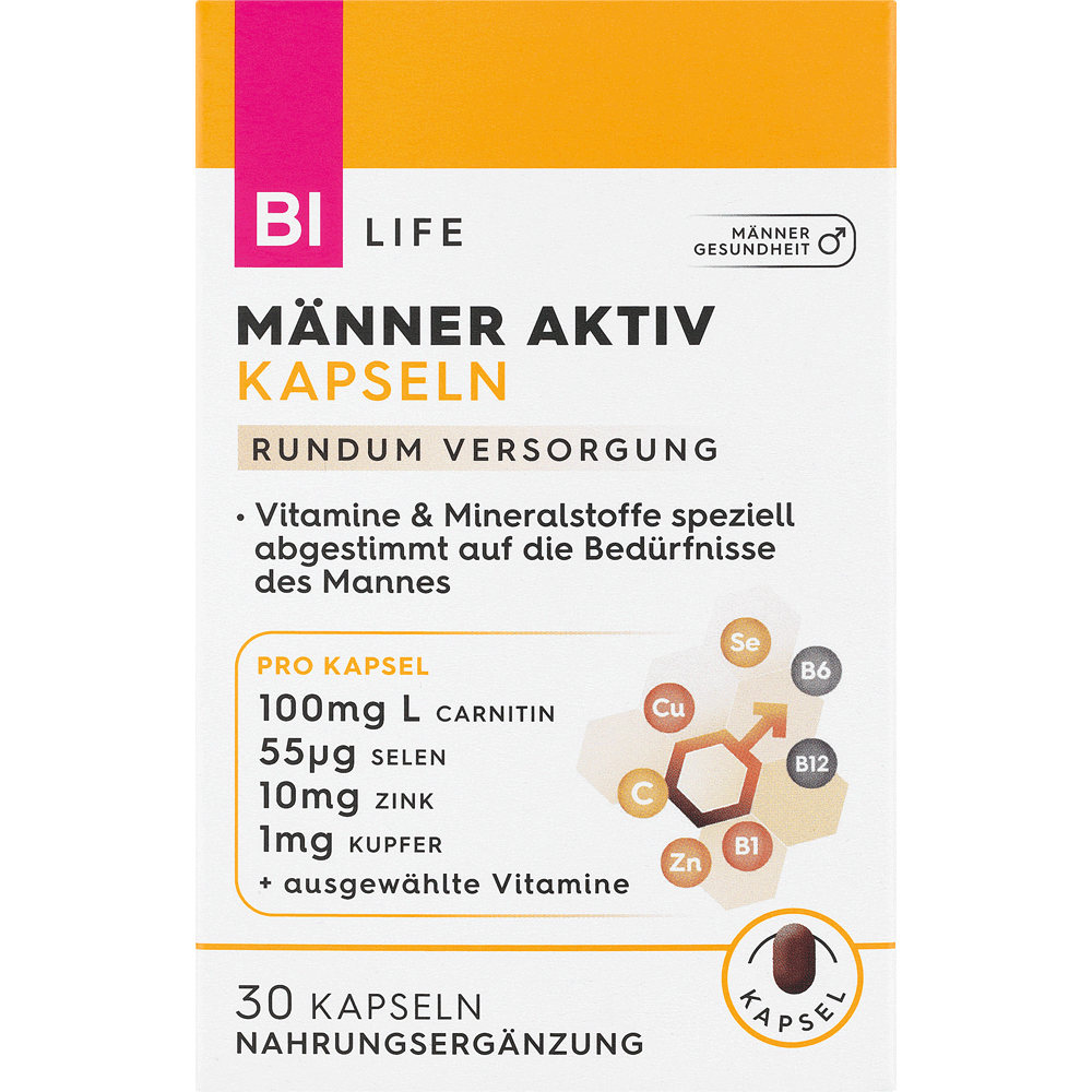 Bild: BI LIFE Männer Aktiv Kapseln 