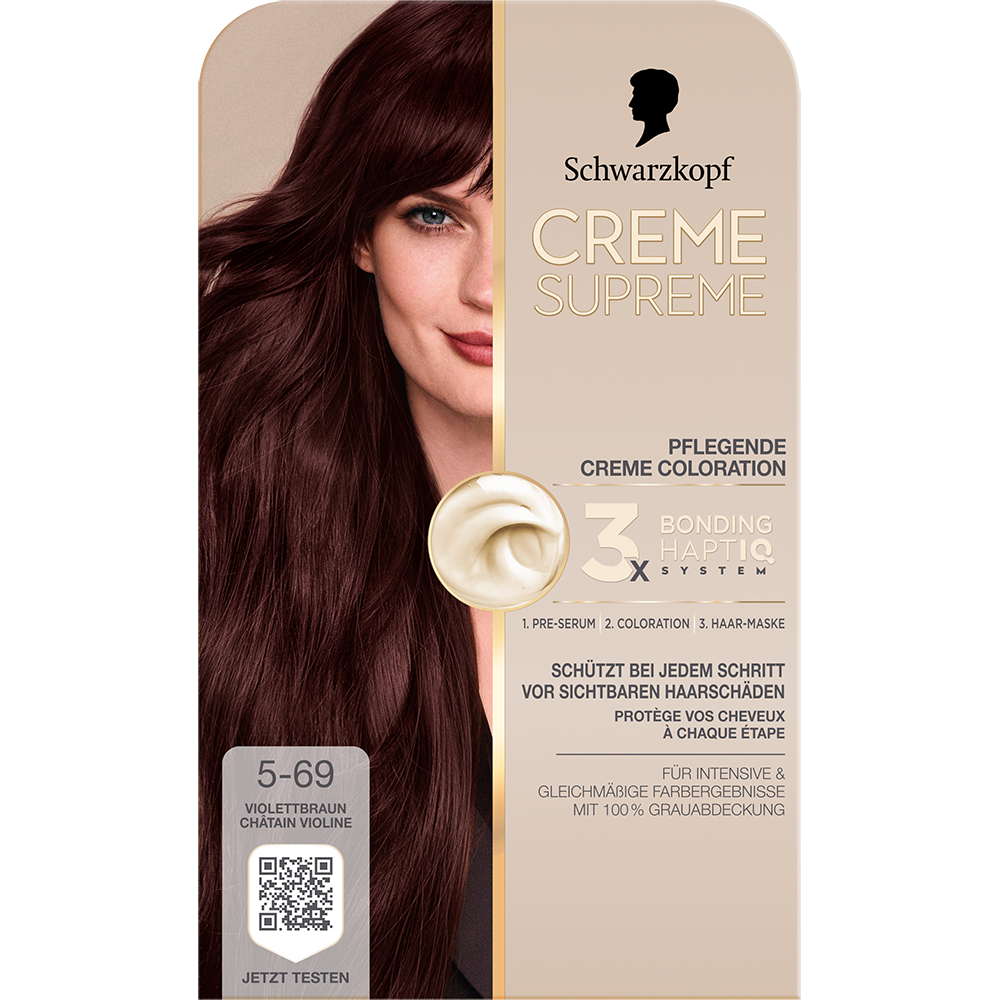 Bild: Schwarzkopf Creme Supreme Creme Coloration Violett-Braun