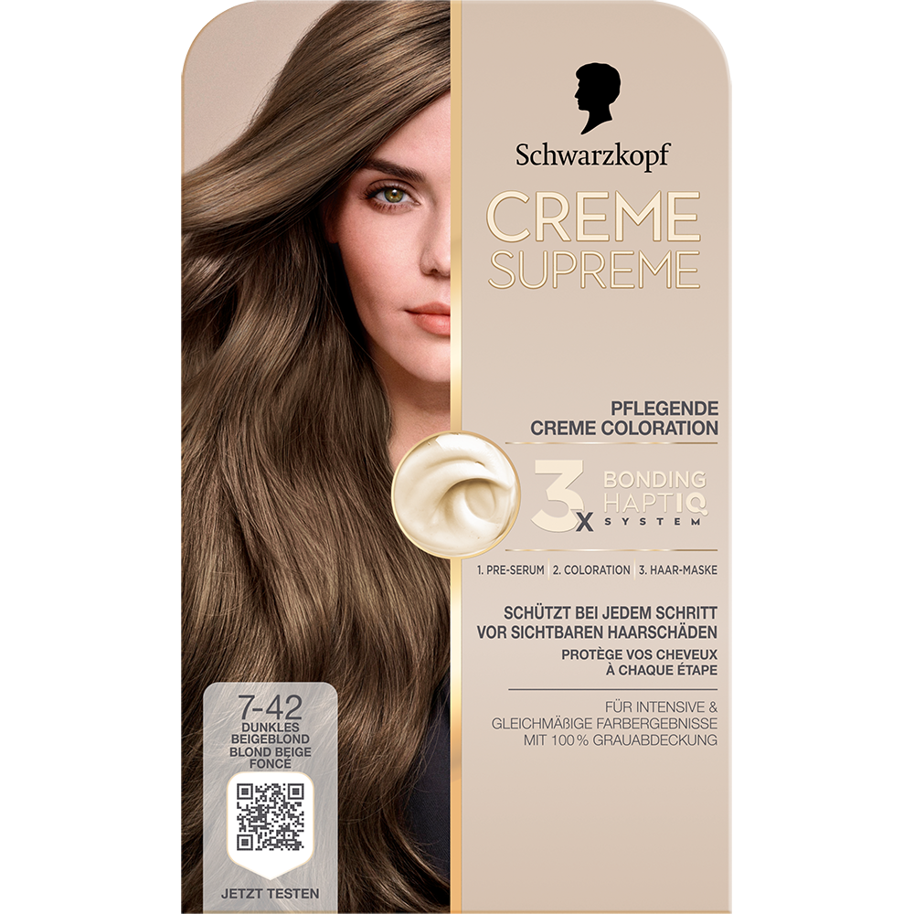 Bild: Schwarzkopf Creme Supreme Creme Coloration Dunkles Beigeblond