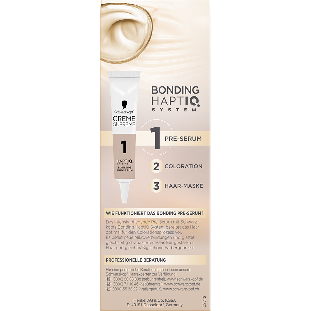 Bild: Schwarzkopf Creme Supreme Creme Coloration Dunkles Beigeblond