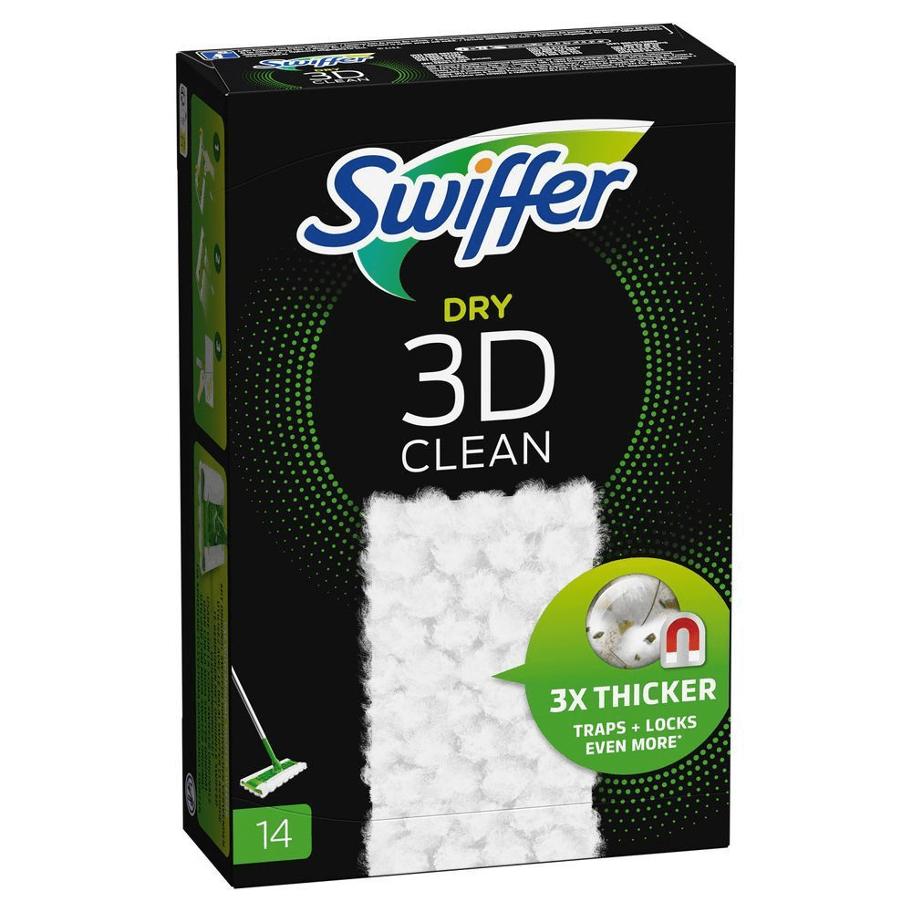 Bild: Swiffer Bodenwischer 3D Clean Trockene Bodentücher Nachfüllpackung 