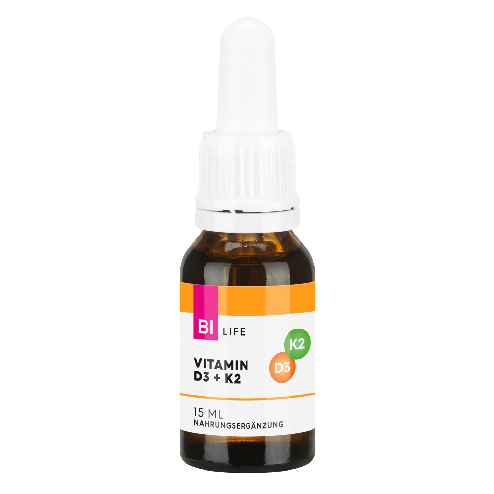 Bild: BI LIFE Vitamin D3 + K2 Tropfen 