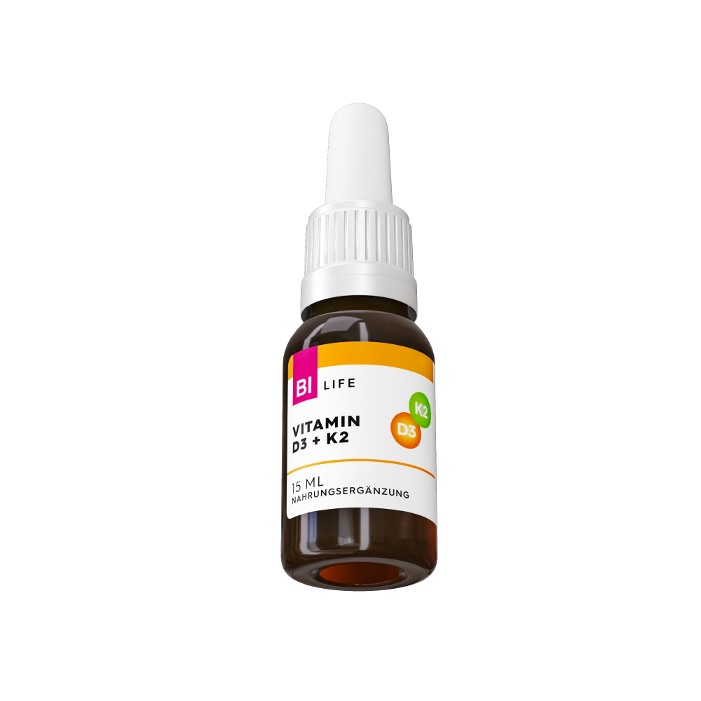 Bild: BI LIFE Vitamin D3 + K2 Tropfen 