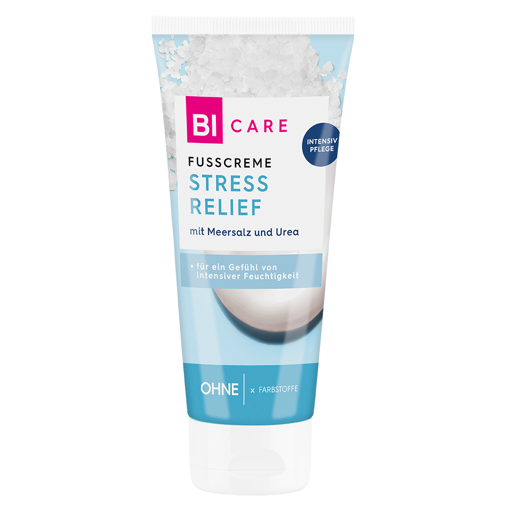 Bild: BI CARE Fusscreme Stress Relief