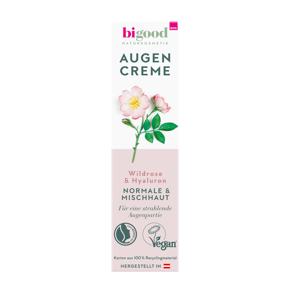 Bild: bi good Augencreme Wildrose & Hylaron