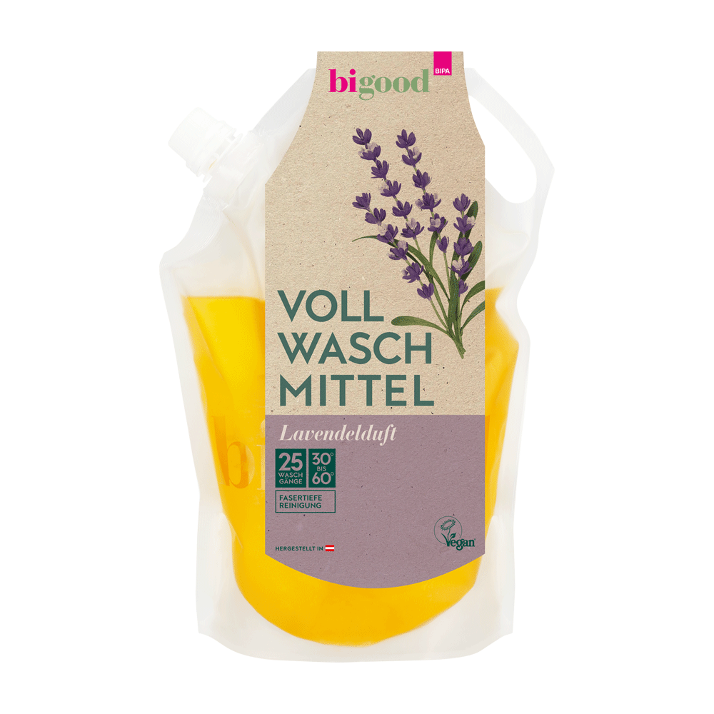 Bild: bi good Vollwaschmittel Lavendelduft 