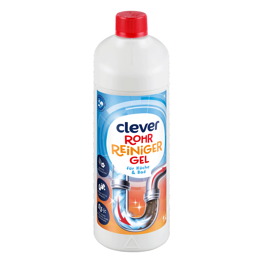 Bild: clever Rohrreiniger Gel für Küche & Bad