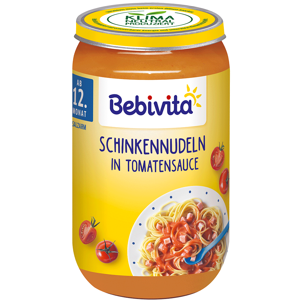 Bild: Bebivita Schinkennudeln in Tomatensauce