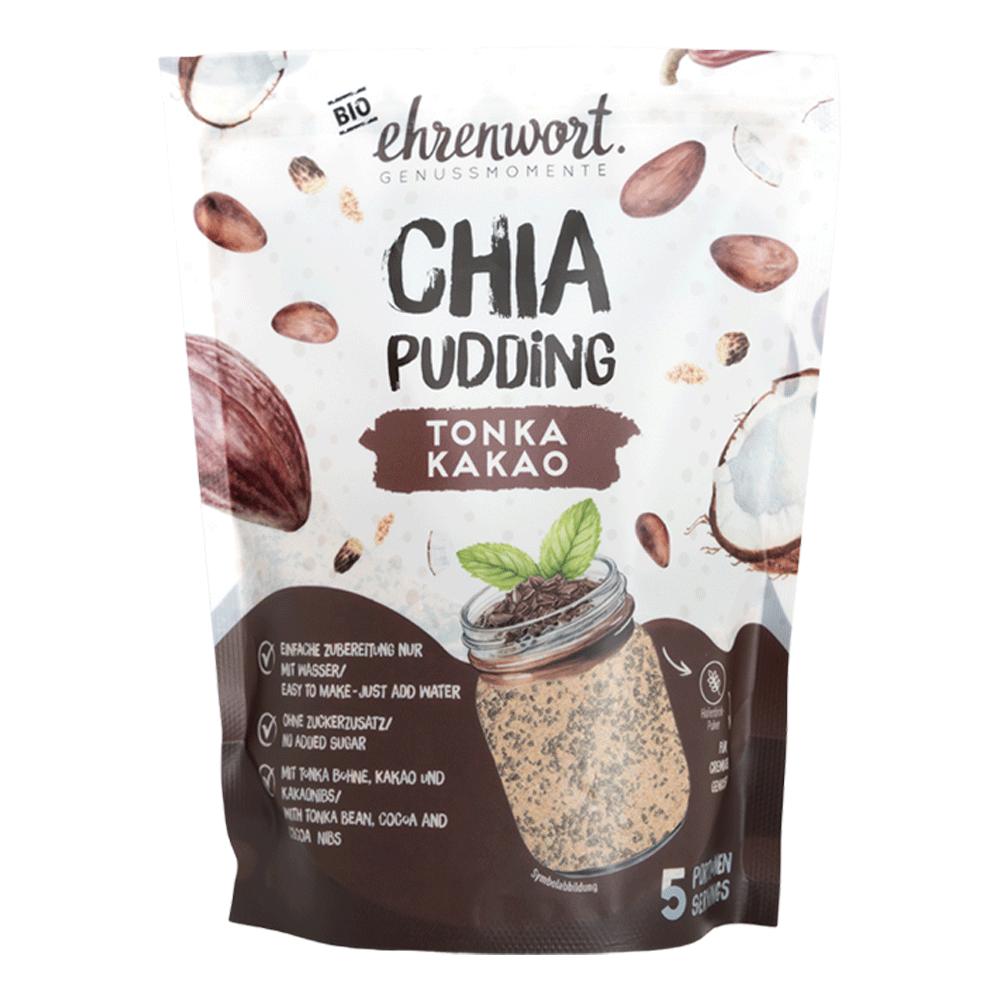 Bild: Ehrenwort Chia Pudding Tonka Kakao 