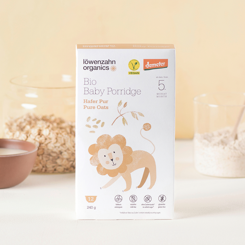 Bild: Löwenzahn organics Bio Baby Porridge Hafer Pur 