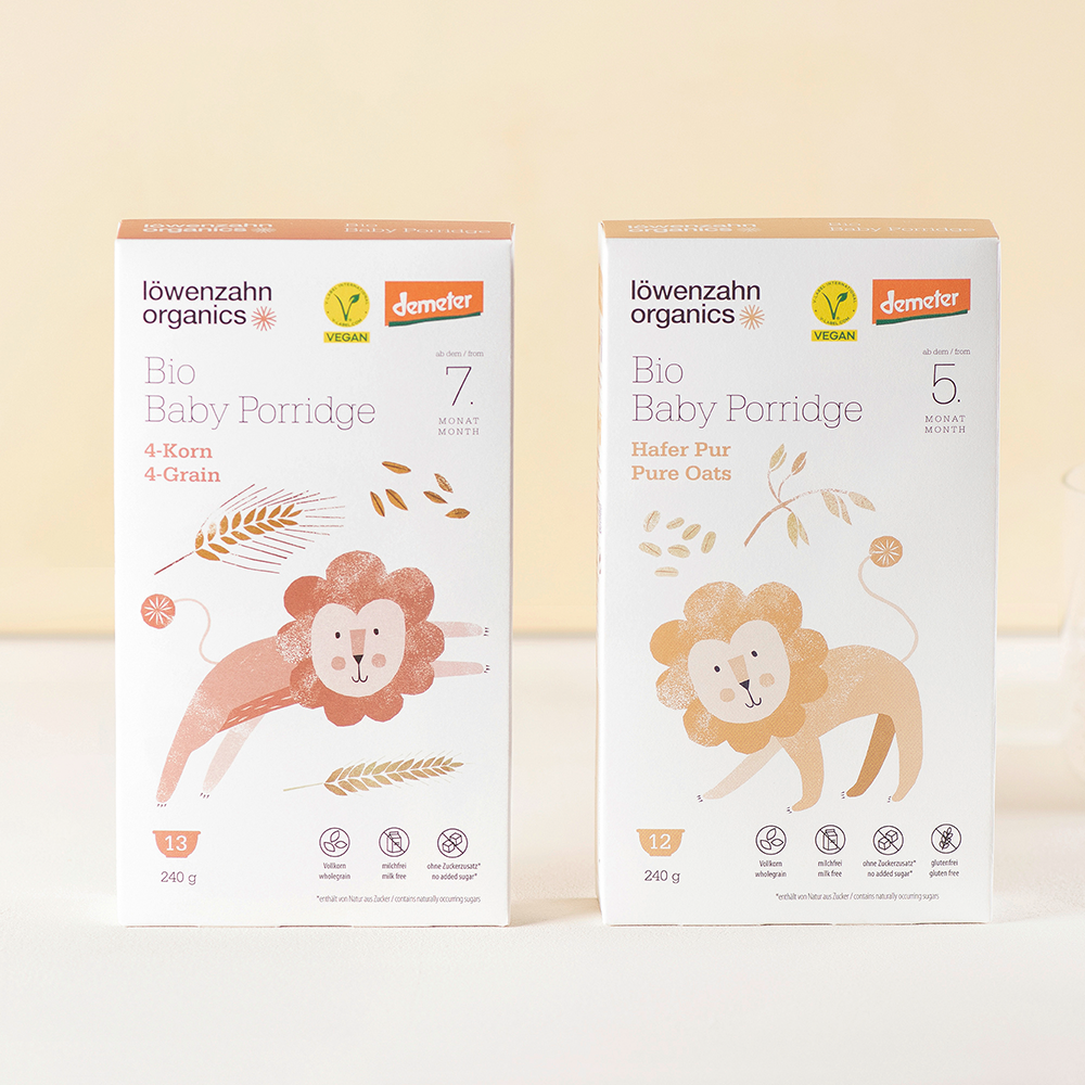 Bild: Löwenzahn organics Bio Baby Porridge Hafer Pur 