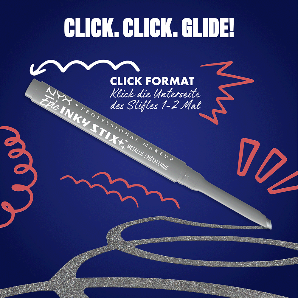 Bild: NYX Professional Make-up Epic Inky Stix Cream Gel Eyeliner Silver Shock 16