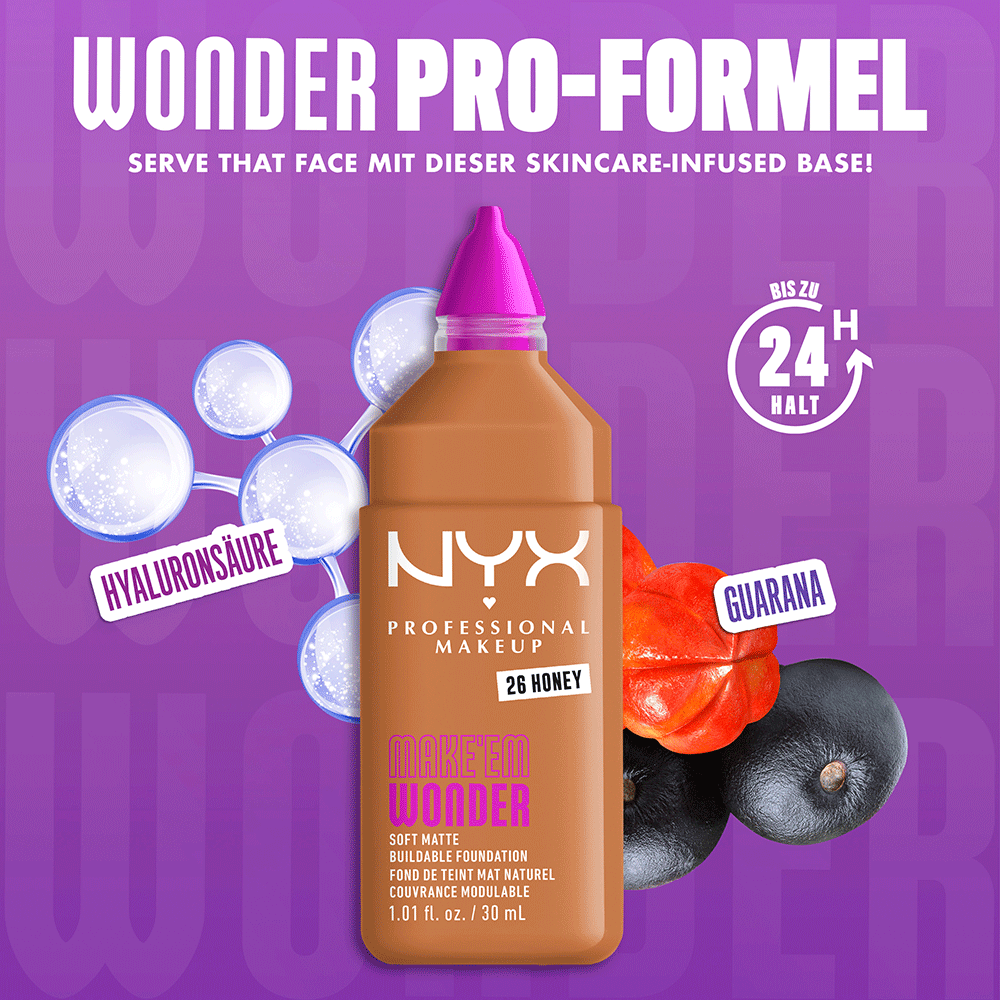 Bild: NYX Professional Make-up Make 'EM Wonder Foundation Honey 26