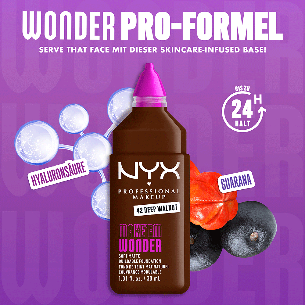 Bild: NYX Professional Make-up Make 'EM Wonder Foundation Deep Walnut 42
