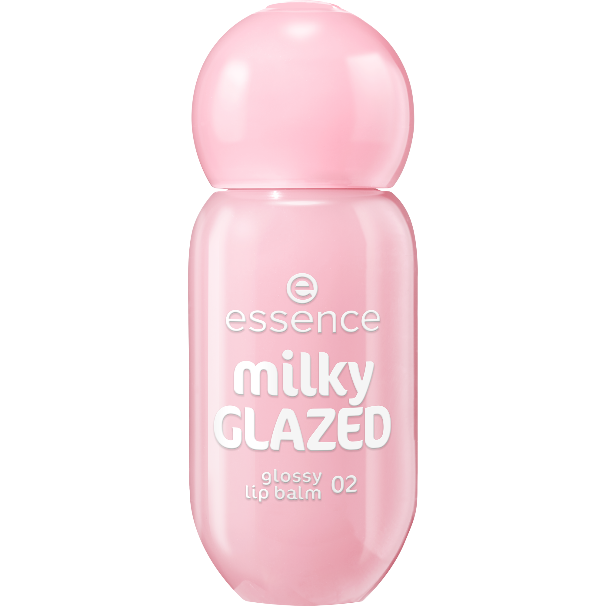 Bild: essence milky GLAZED glossy lip balm Strawberry Whip