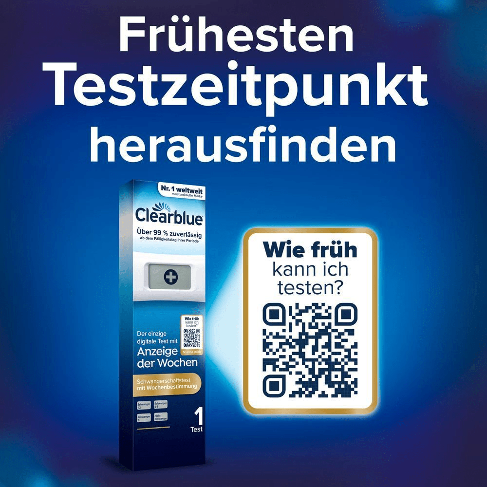 Bild: Clearblue Schwangerschaftsfrühtest