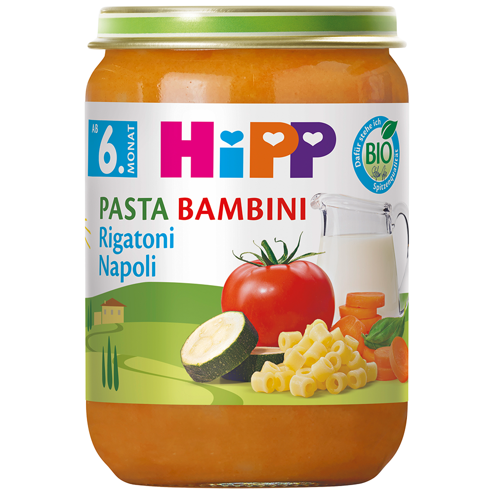 Bild: HiPP Pasta Bambini Rigatoni Napoli 