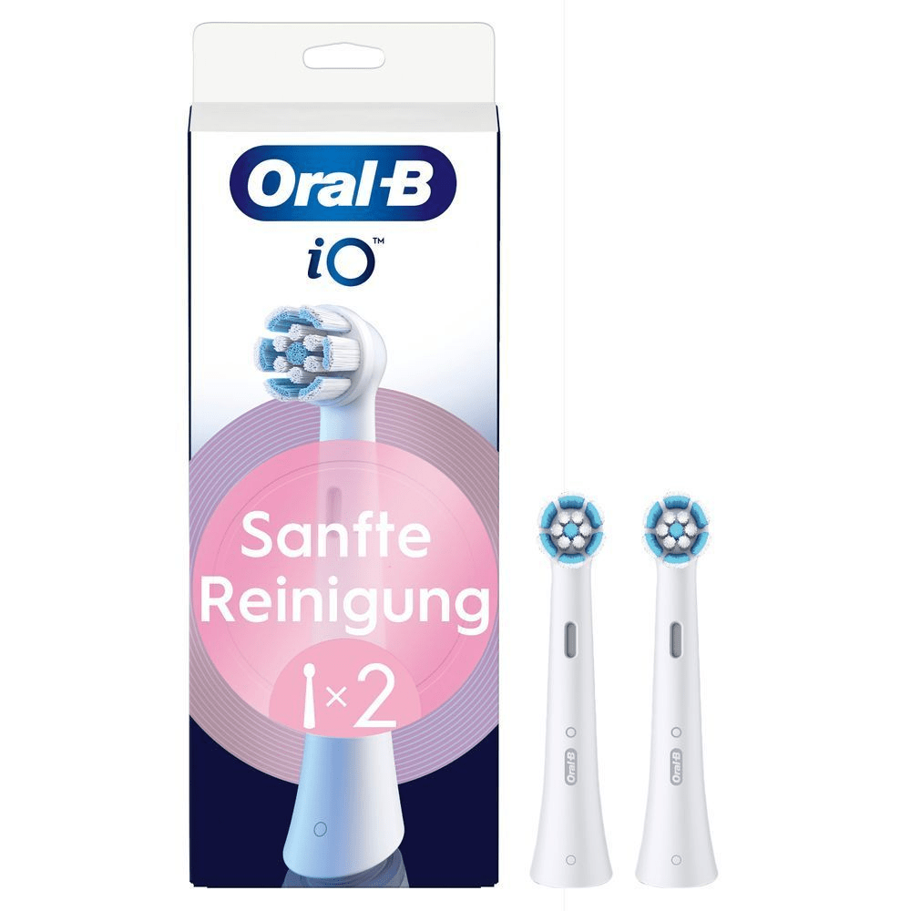 Bild: Oral-B iO Sanfte Reinigung Aufsteckbürsten, Weiß 