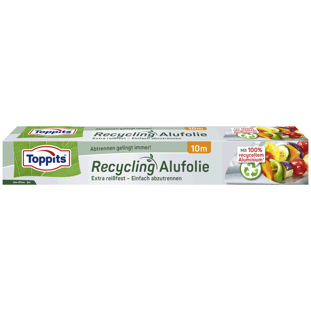 Bild: Toppits Öko Alufolie Recycling
