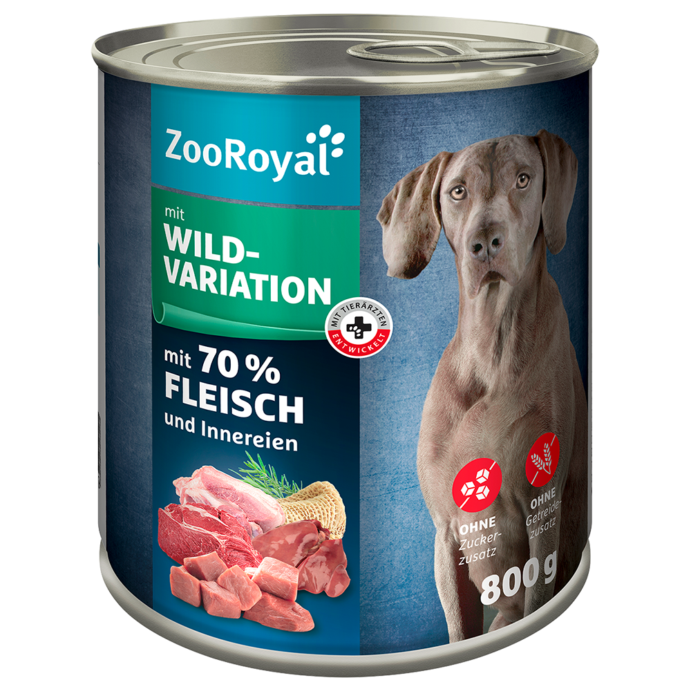 Bild: ZooRoyal Hundefutter mit Wild Variation 