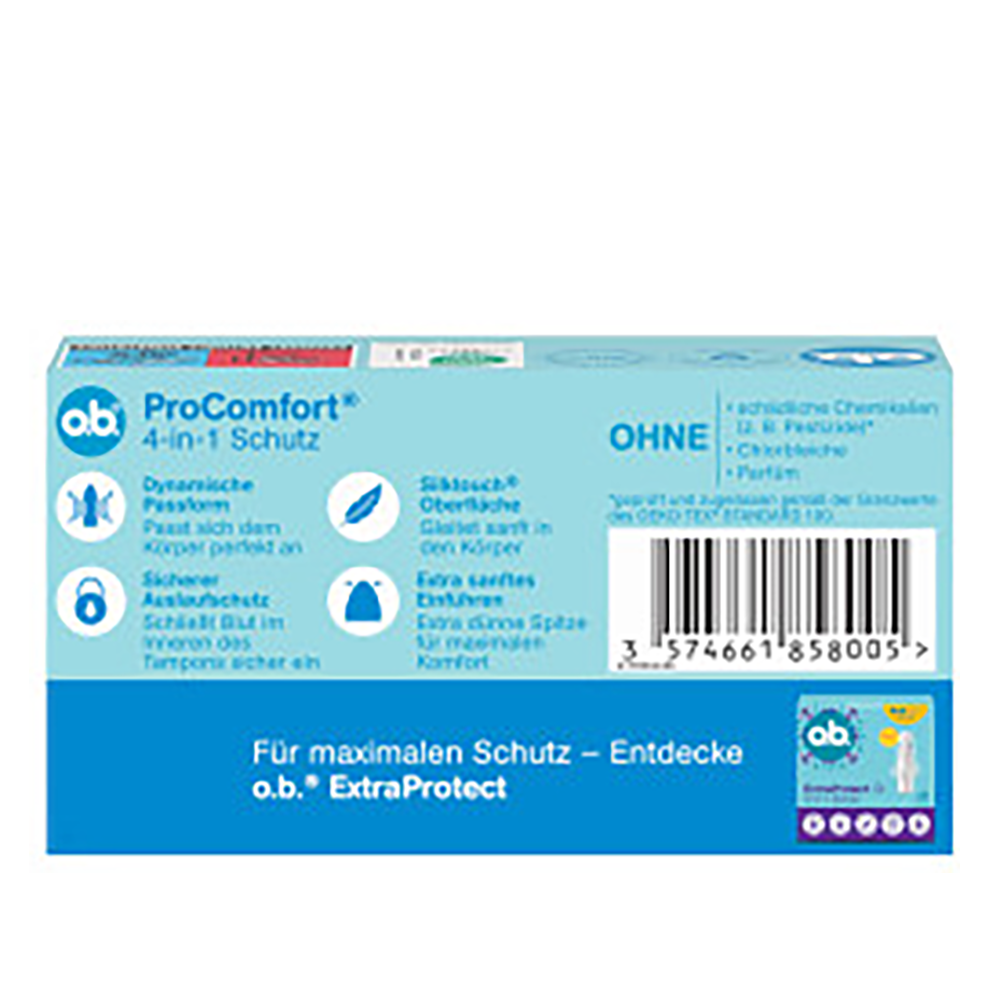 Bild: o.b. ProComfort Tampons Mini 