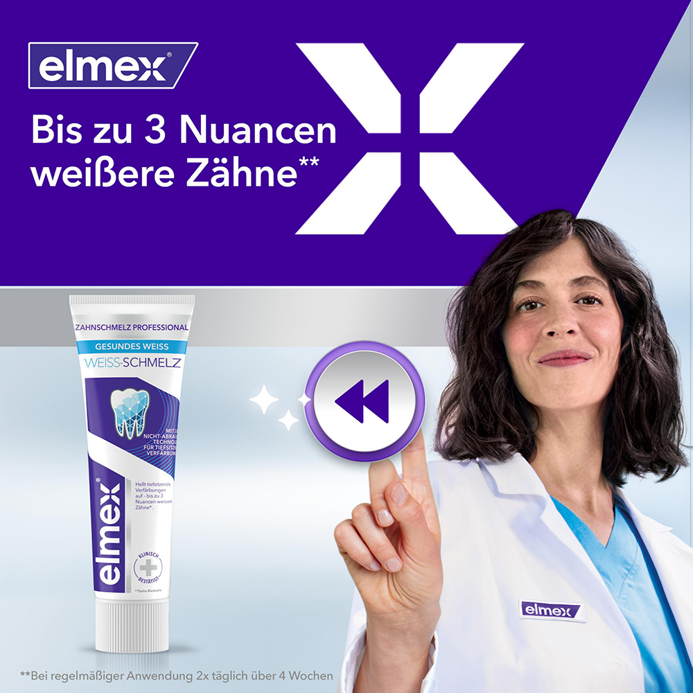 Bild: elmex Zahnschmelz Professional Gesundes Weiss Weiss-Schmelz 