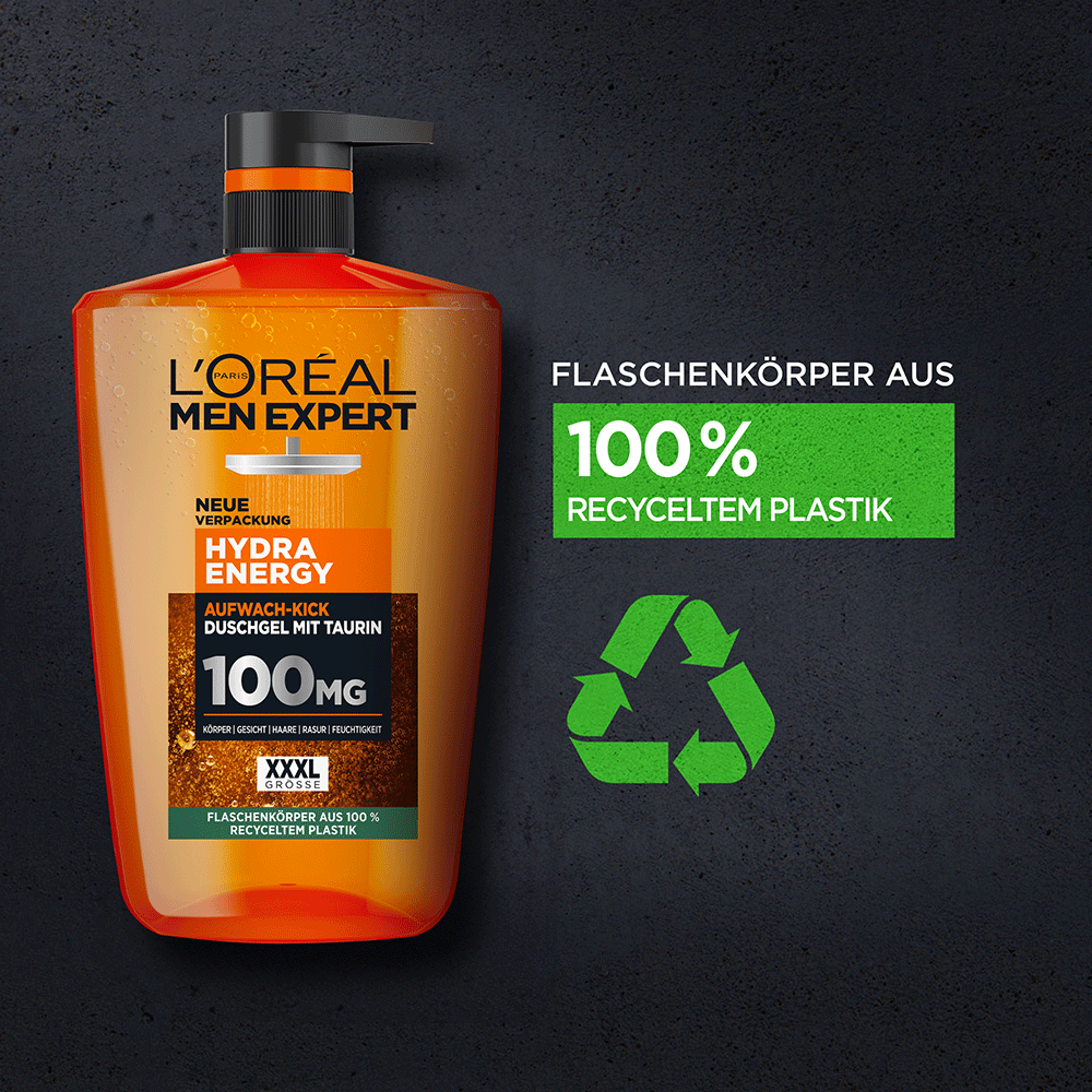 Bild: L'ORÉAL PARIS MEN EXPERT Hydra Energy Aufwach-Kick Duschgel