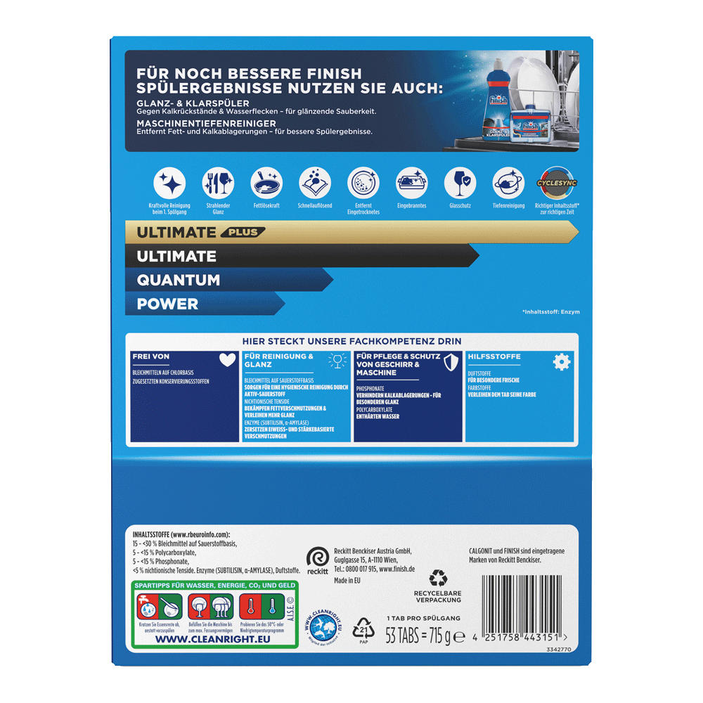 Bild: finish Power Classic Geschirrspültabs Maxi Pack