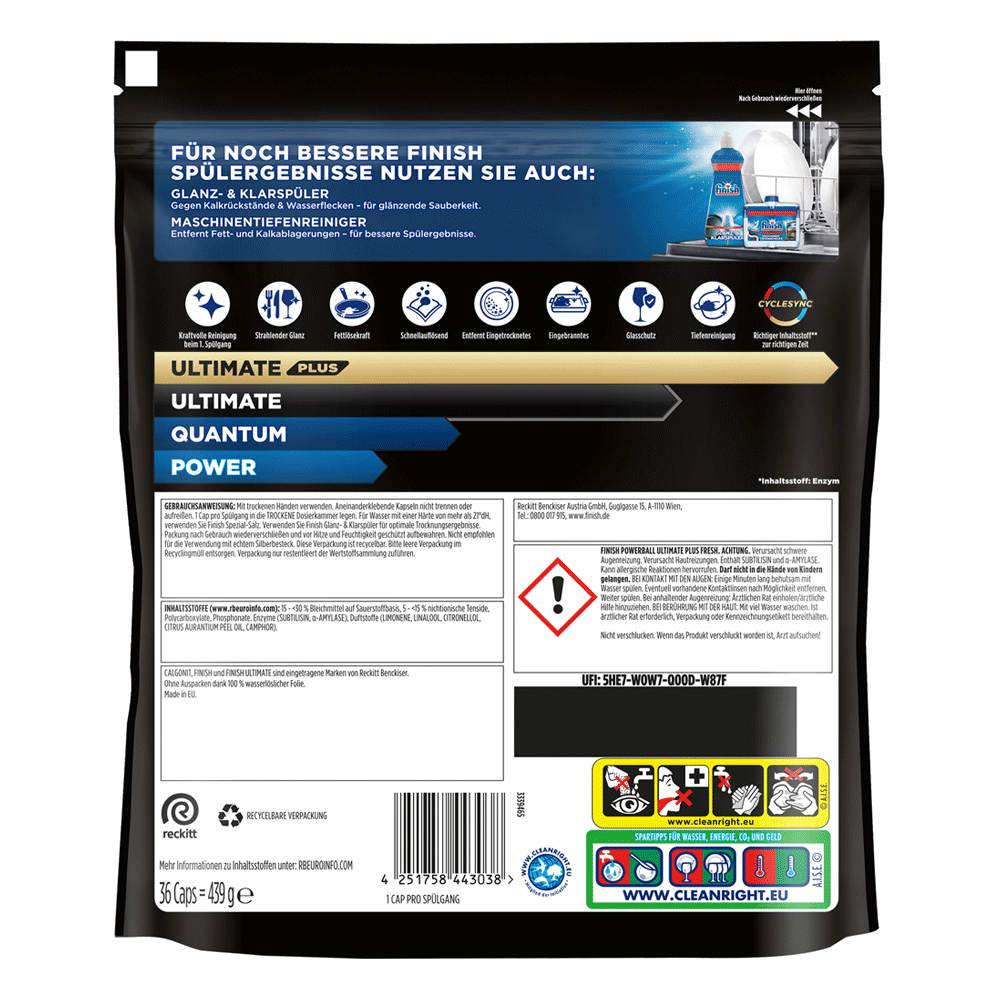 Bild: finish Ultimate Plus Geschirrspültabs Maxi Pack