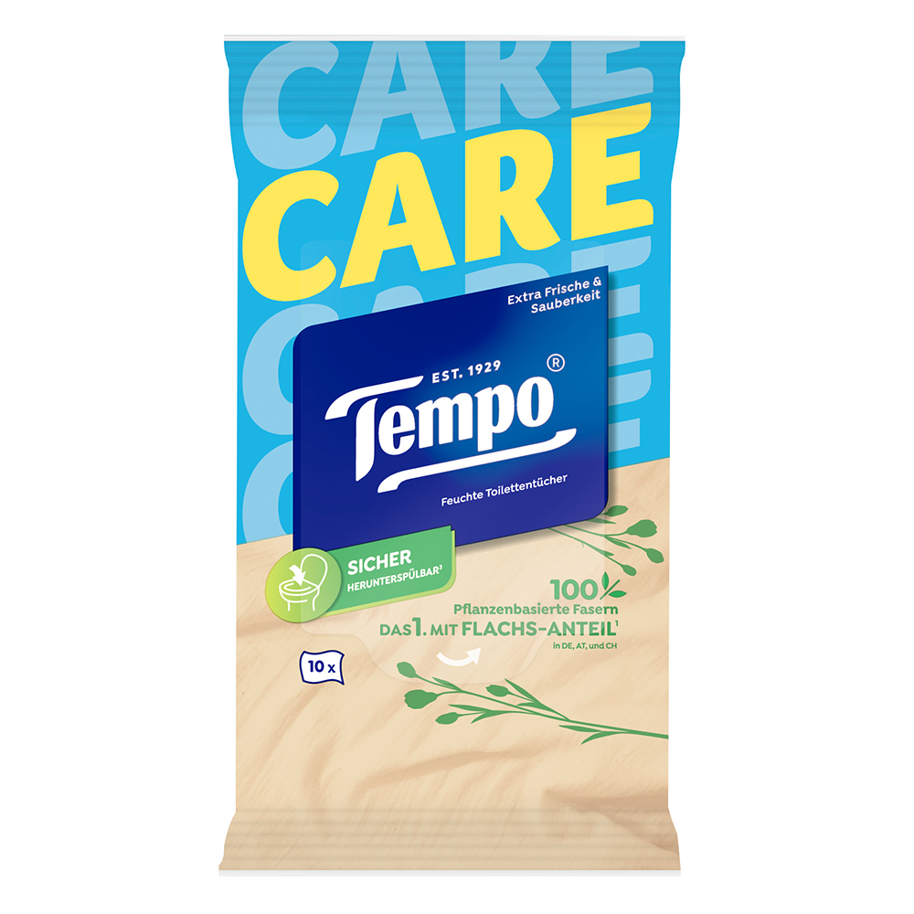 Bild: Tempo Feuchtes Toilettenpapier Travelpack sanft & pflegend 
