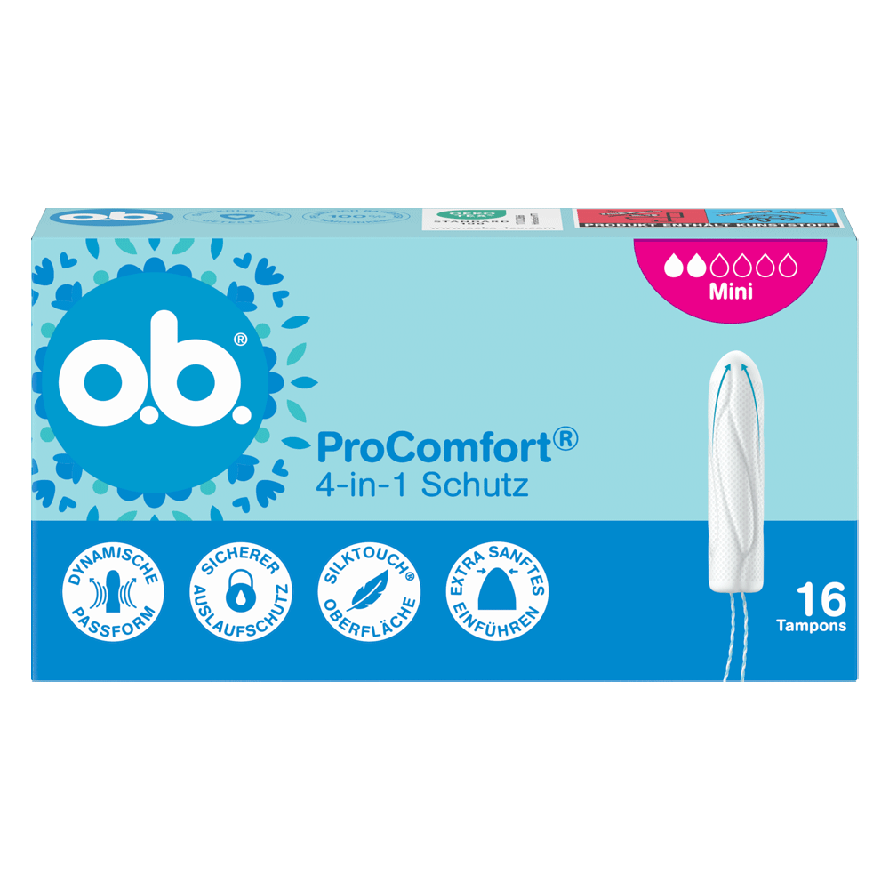 Bild: o.b. ProComfort Tampons Mini